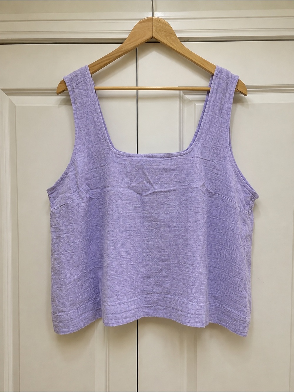 NWT [$81] EDDIE BAUER  Lavender Gauze Tank Top